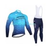 Tenue Maillot M/L + Collant à Bretelles 2022 Astana Qazaqstan Team N001